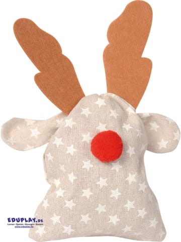 Weihnachtstüte "Rentier" in Beige