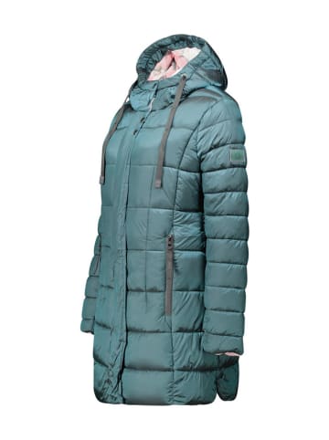 Wintermantel "Bullieak" in Türkis
