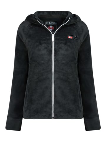 Fleecejacke "Ulotteak" in Schwarz