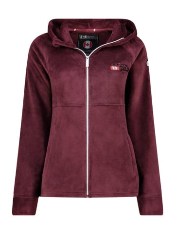 Fleecejacke "Ulotteak" in Bordeaux