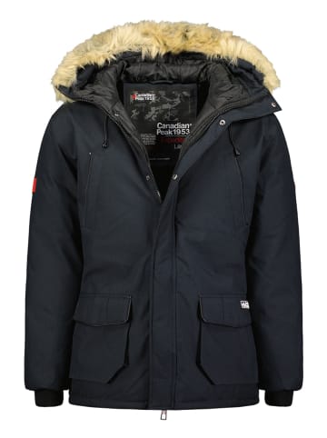 Parka w kolorze granatowym
