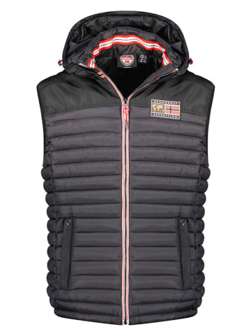 Doorgestikte bodywarmer "Vadalmeak" zwart