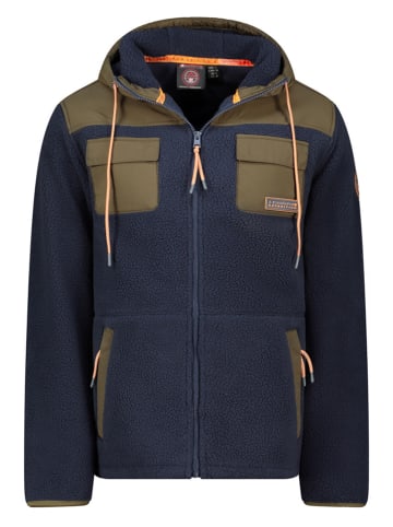 Fleece vest "Toulouseak" donkerblauw/kaki