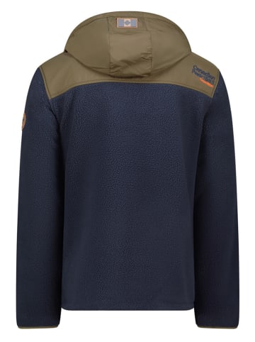 Fleece vest "Toulouseak" donkerblauw/kaki