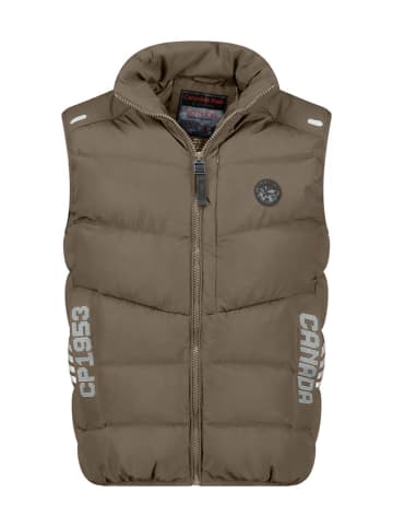 Steppweste "Vincenteak" in Khaki