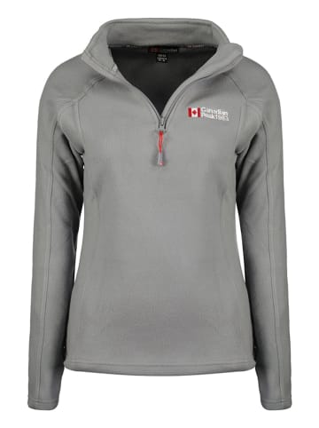 Fleece trui "Tugeak" lichtgrijs