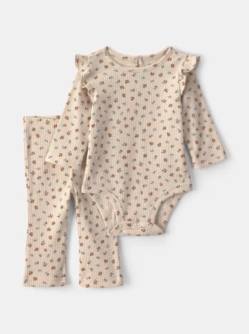 2-delige outfit crème