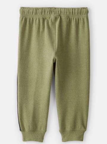 Sweatbroek groen/beige/grijs