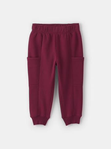 2-delige outfit donkerrood/crème