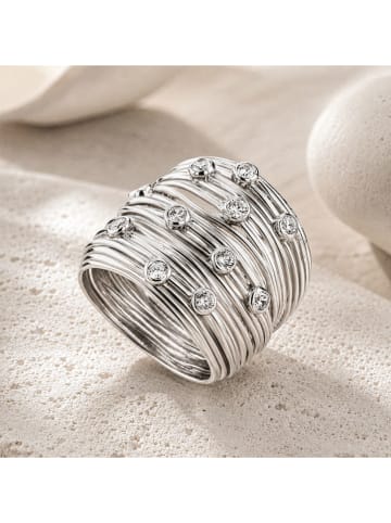Silber-Ring mit Edelsteinen
