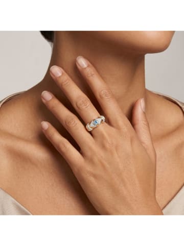 Vergold. Ring mit Edelsteinen