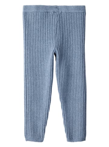Gebreide legging blauw