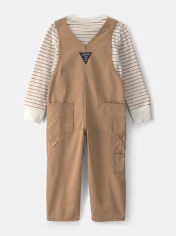 2-delige outfit lichtbruin/crème