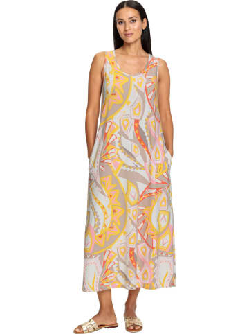 Kleid in Grau/ Gelb