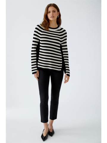 Pullover in Schwarz/ Creme