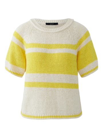 Sweter w kolorze żółto-białym