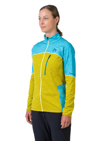 Fleecejacke "Meda" in Gelb/ Hellblau