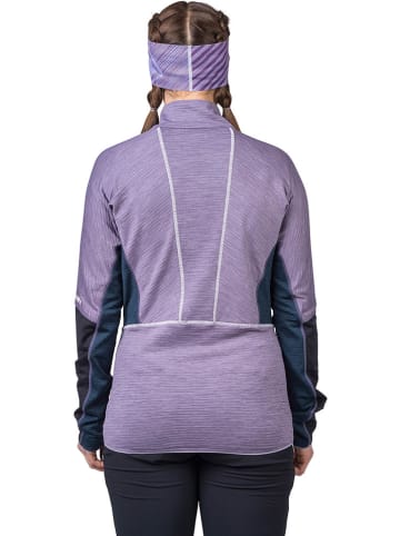Funktionslongsleeve "Meda" in Dunkelblau/ Lila/ Anthrazit