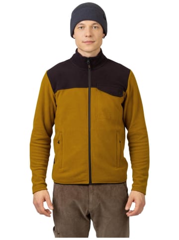 Fleecejacke "Bert" in Hellbraun/ Anthrazit