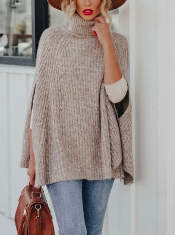 Poncho in Beige