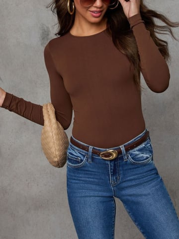 Longsleeve in Braun