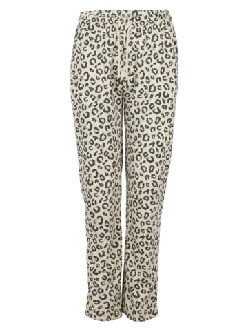 Sweathose in Grau/ Creme