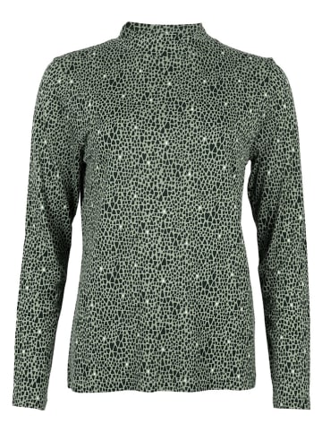 Longsleeve in Grün/ Schwarz