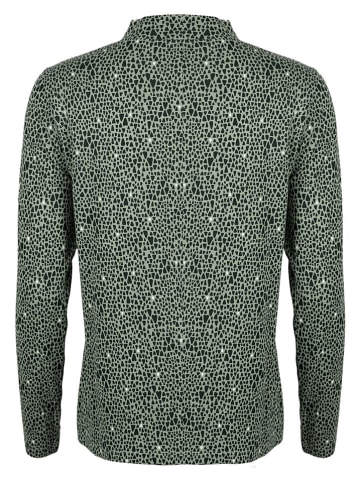 Longsleeve in Grün/ Schwarz