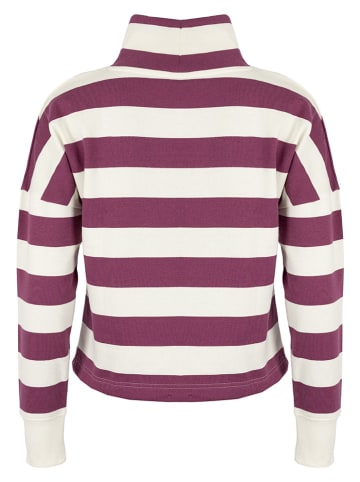 Bluza w kolorze kremowo-bordowym