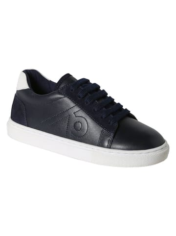 Leder-Sneakers in Schwarz