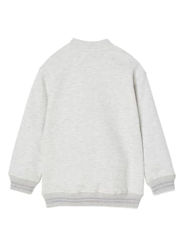 Sweatjacke in Hellgrau