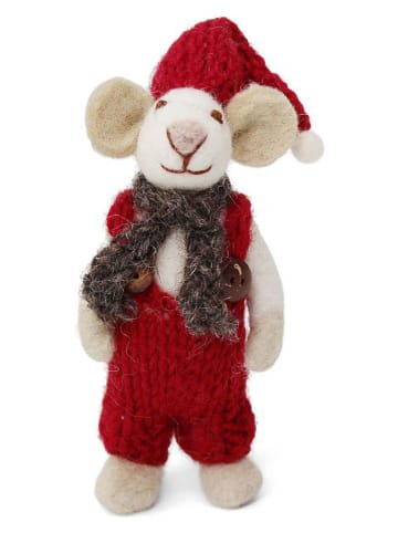 Gry & Sif Dekofigur "Mouse" in Rot - (H)12 cm