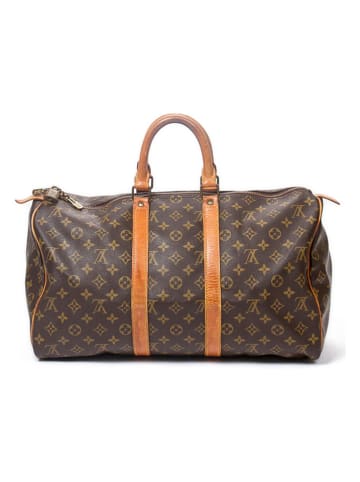 2nd Hand Weekender "Keepall 45" in Braun - (B)45 x (H)40 x (T)24 cm