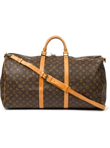 2nd Hand Weekender "Keepall Bandouliere" in Braun - (B)60 x (H)31 x (T)26 cm