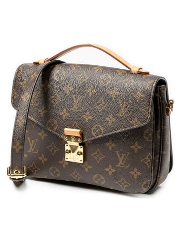 2nd Hand Henkeltasche "Metis" in Braun - (B)24 x (H)18 x (T)6 cm