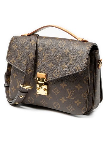 2nd Hand Henkeltasche "Metis" in Braun - (B)24 x (H)18 x (T)6 cm