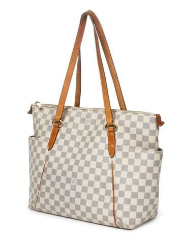 2nd Hand Shopper in Grau/ Beige - (B)34 x (H)29 x (T)14 cm