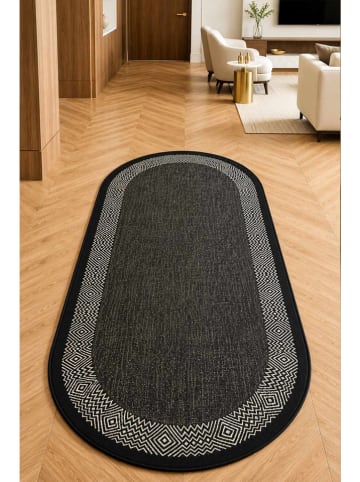 Dywan "Connexion Oval" w kolorze antracytowym