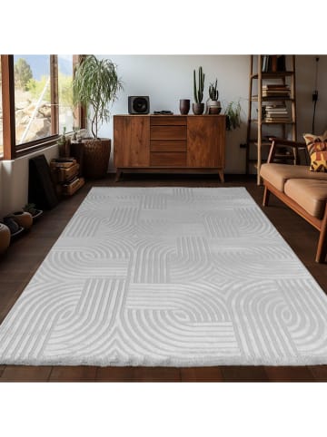 Kurzflor-Teppich ''Sahara'' in Grau