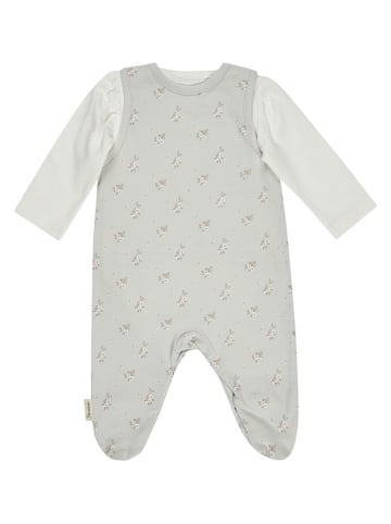 2tlg. Outfit in Grau/ Weiß