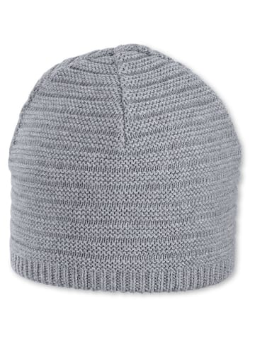 Strickmütze in Grau