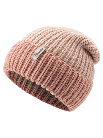 Strickmütze in Rosa