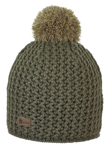 Bommelmütze in Khaki