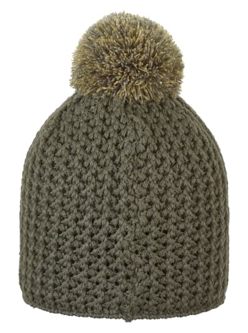 Bommelmütze in Khaki