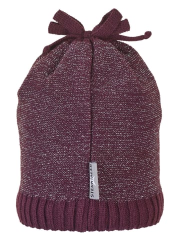 Strickmütze in Lila