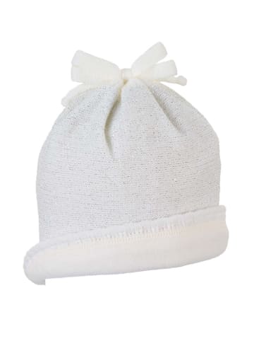Strickmütze in Weiß