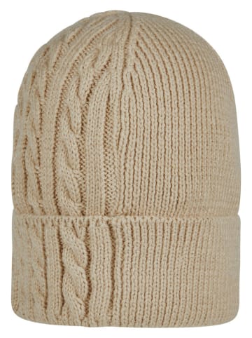 Strickmütze in Beige