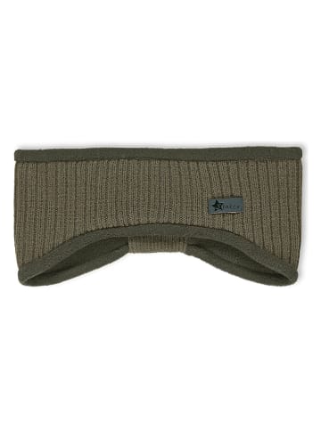 Strick-Stirnband in Khaki