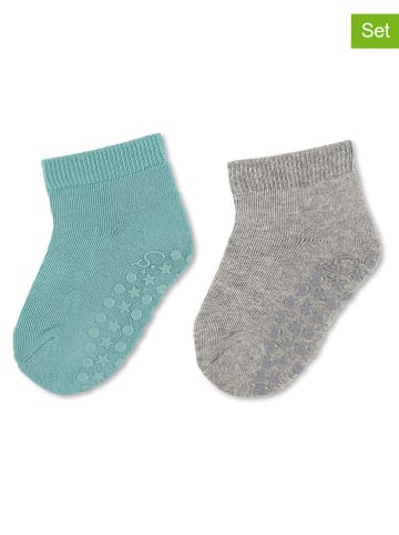 2er-Set: ABS-Socken in Blau/ Grau