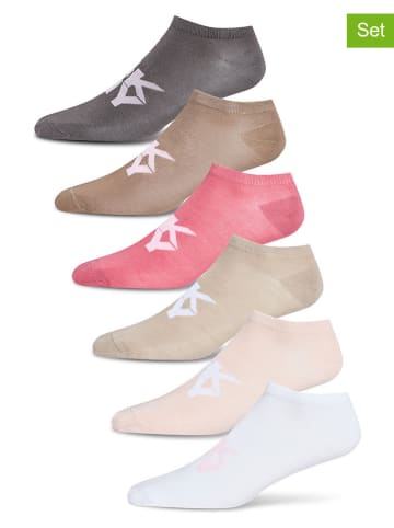 6er-Set: Socken in Beige/ Anthrazit/ Weiß